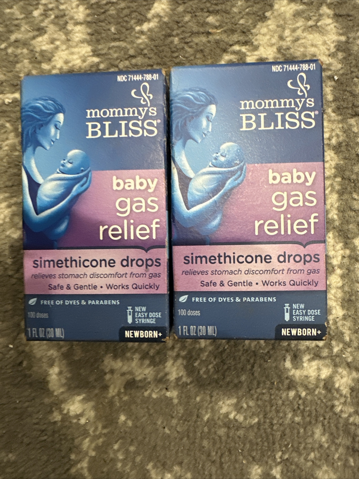 2 Pk Mommy’s Bliss Gas Relief Drops Bottle, Ginger Extract Flavor – 1oz