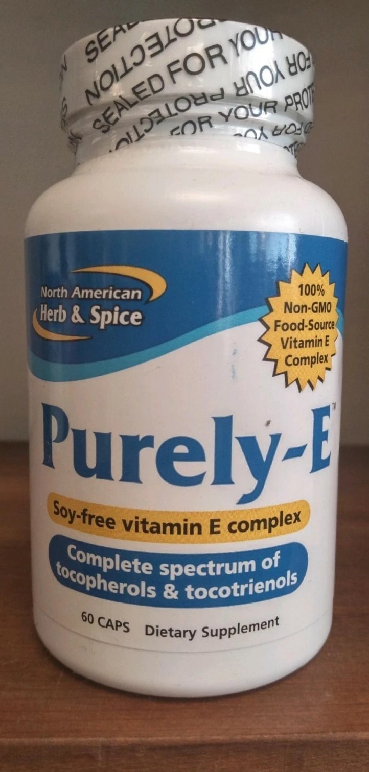 North American Herb & Spice Purely-E 60 Capsules Soy-Free Caps