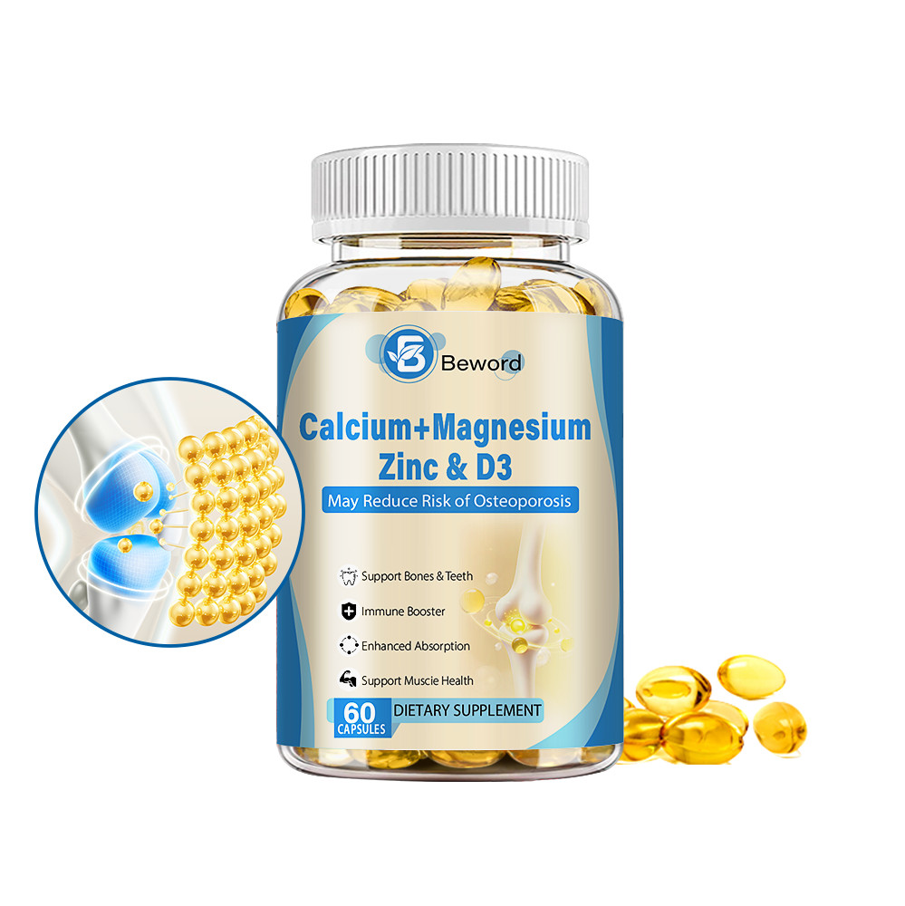 Calcium Magnesium Zinc with Vitamin D3 Support Strong Bone & Muscle Health