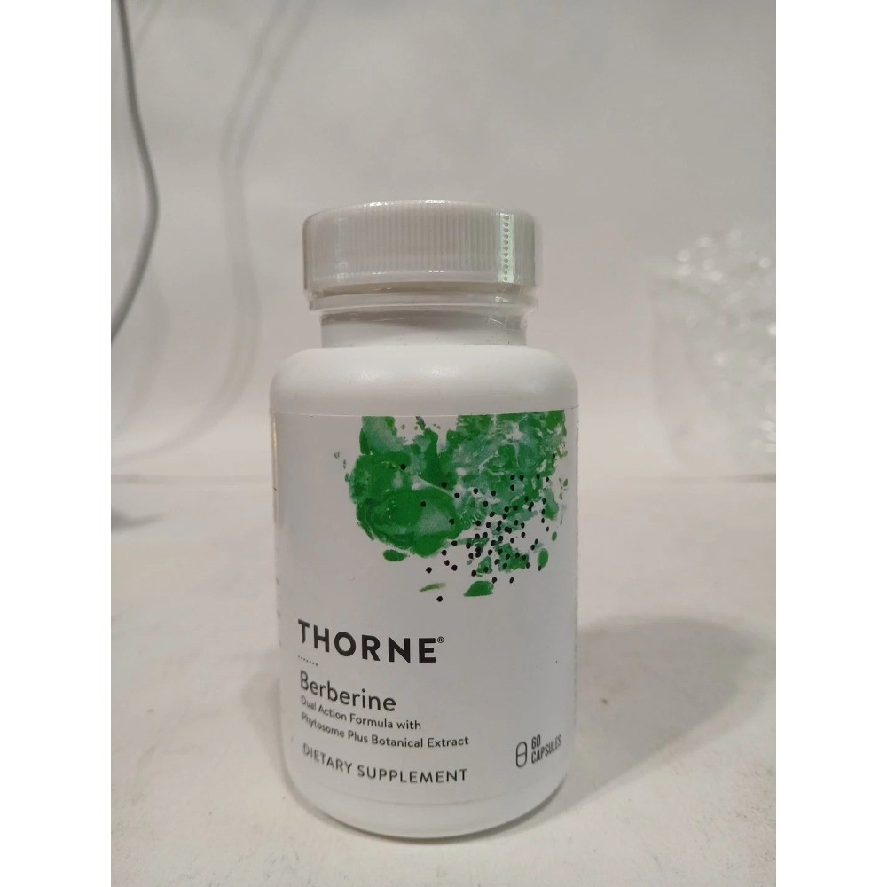 Thorne Berberine Supplement, 1000 mg Per Serving, 60 Capsules Each, Pack of 3