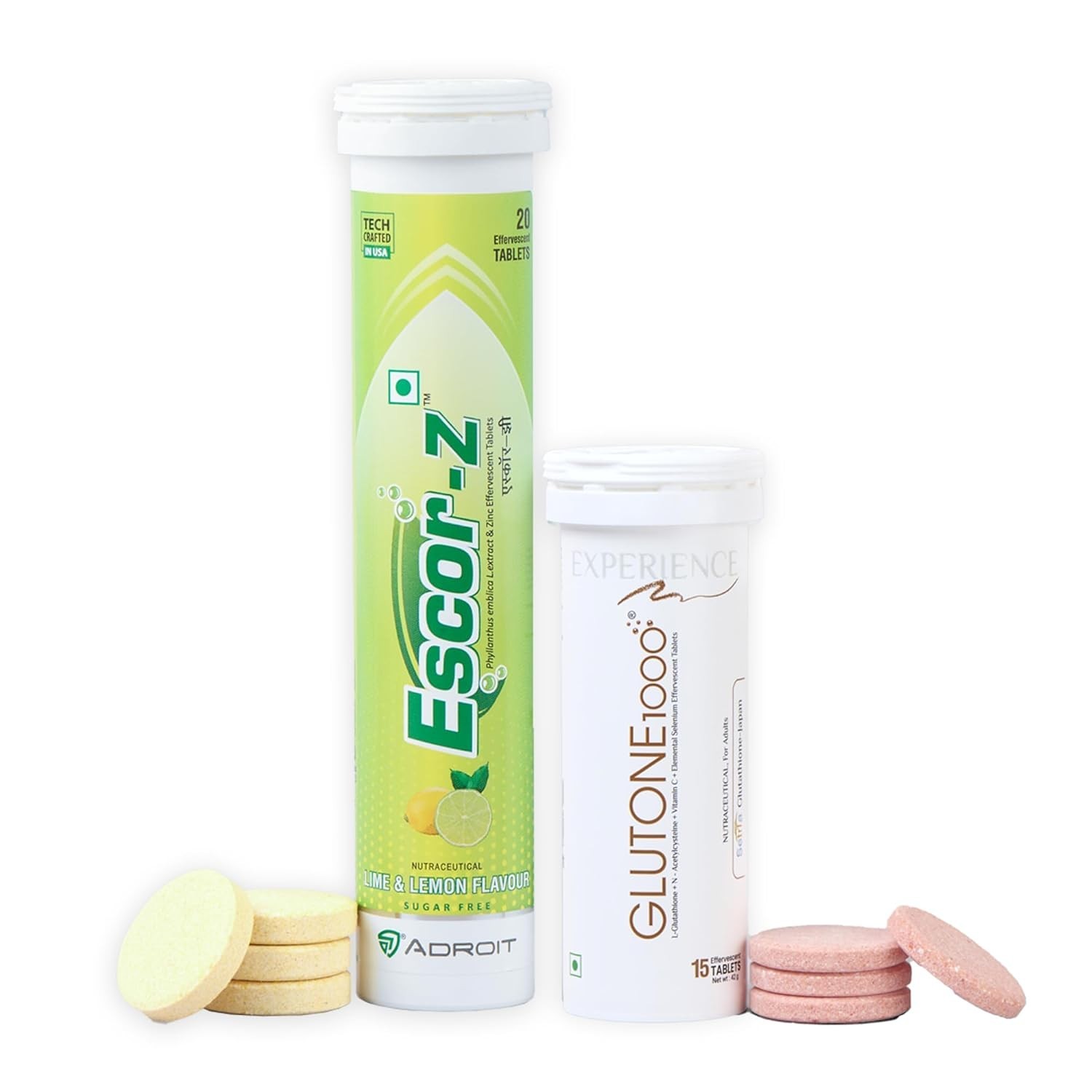 Glutone 1000 & Escor-Z Combo Pack Healthy Skin LONG EXPIRY