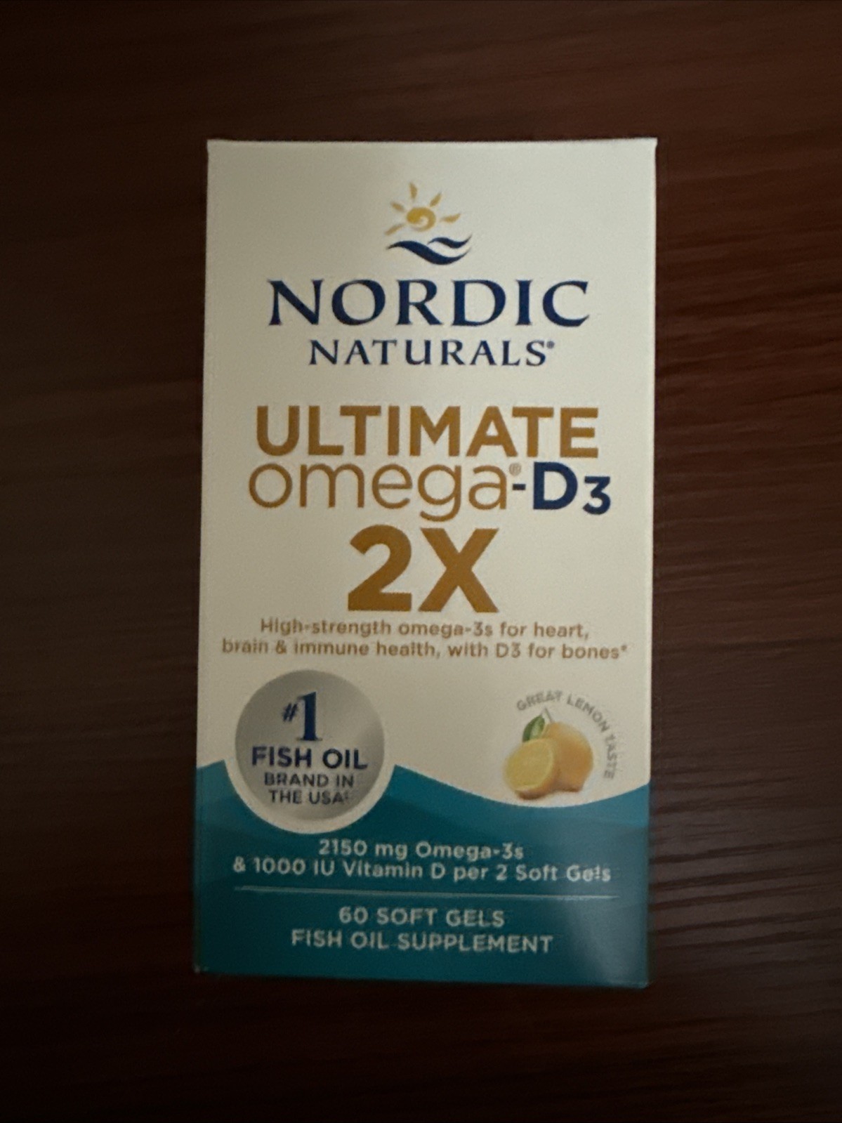 Nordic Naturals Ultimate Omega 2X – D3, Supports Overall Health Exp: 12/2027