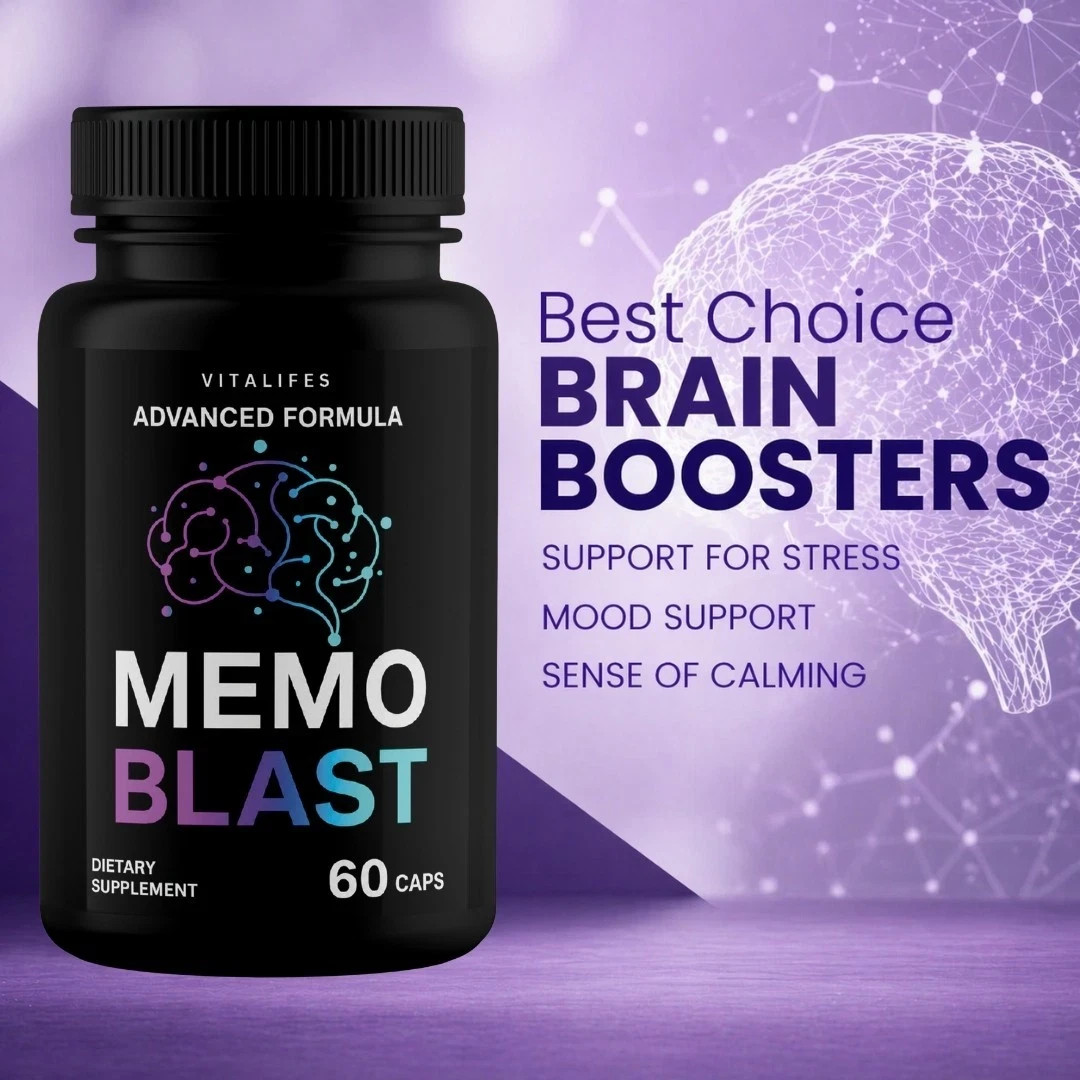 (3 pack) Memo Blast Capsules – MemoBlast Brain and Memory Support Formula 60ct