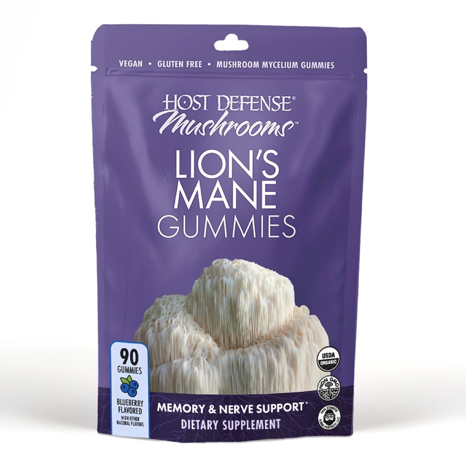 Host Defense Lion’s Mane Gummies – 90 Gummies Exp 02/28