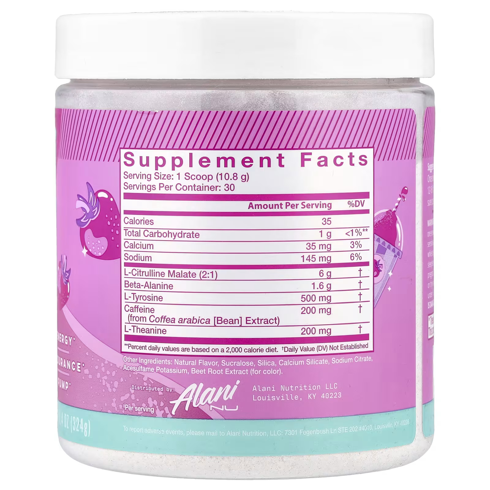 2 X Alani Nu, Pre-Workout, Pink Slush, 11.4 oz (324 g)