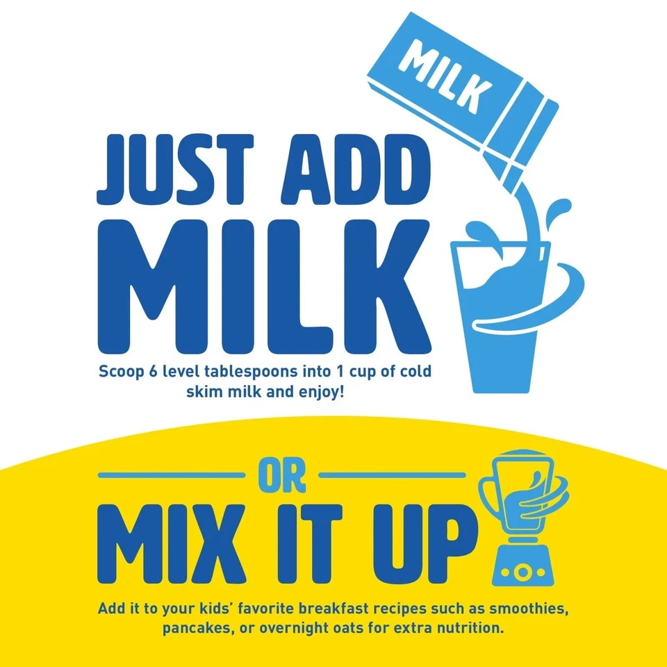 Protein Powder Shake Mix, Rich Milk Chocolate Breakfast, 17.7 oz, Nutritional
