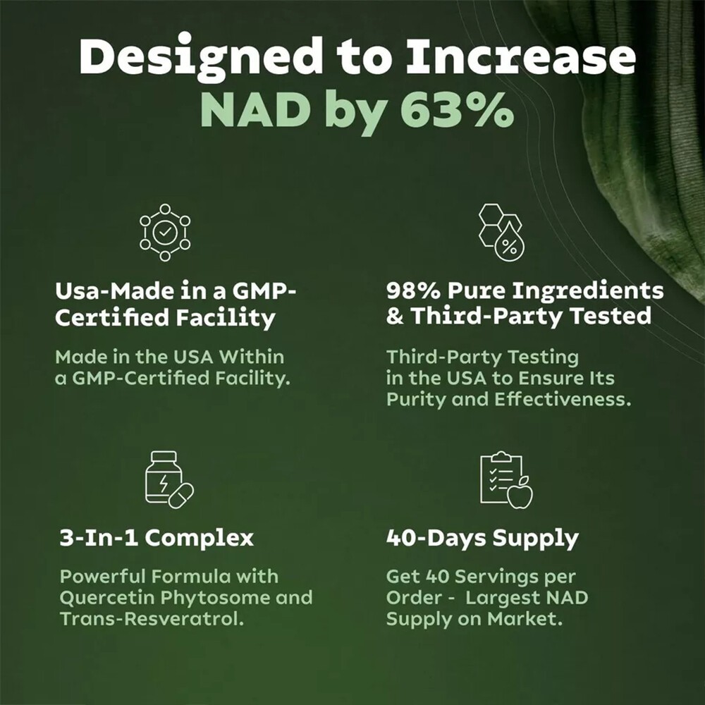 900mg Liposomal Nicotinamide Resveratrol Anti-Aging Energy