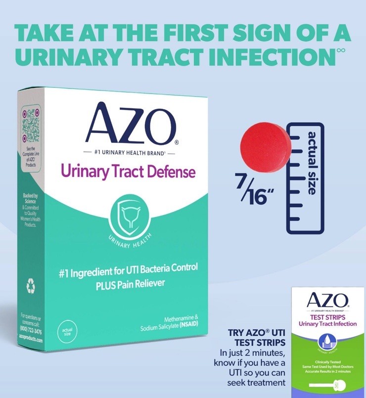 4 Boxes AZO Urinary Tract Defense Antibacterial Protection 18 Tablet Ea Exp 9/27