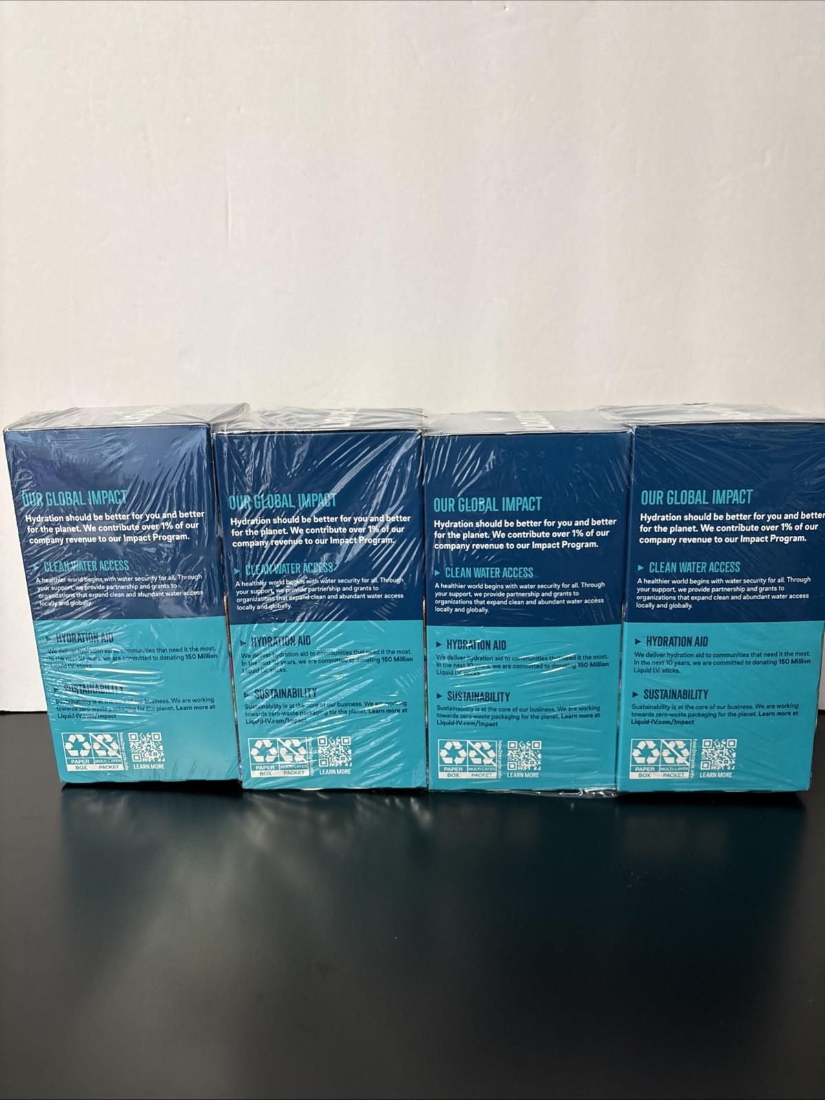 4 Boxes Liquid I.V. Hydration Multiplier – Passion Fruit | Electrolyte Powder