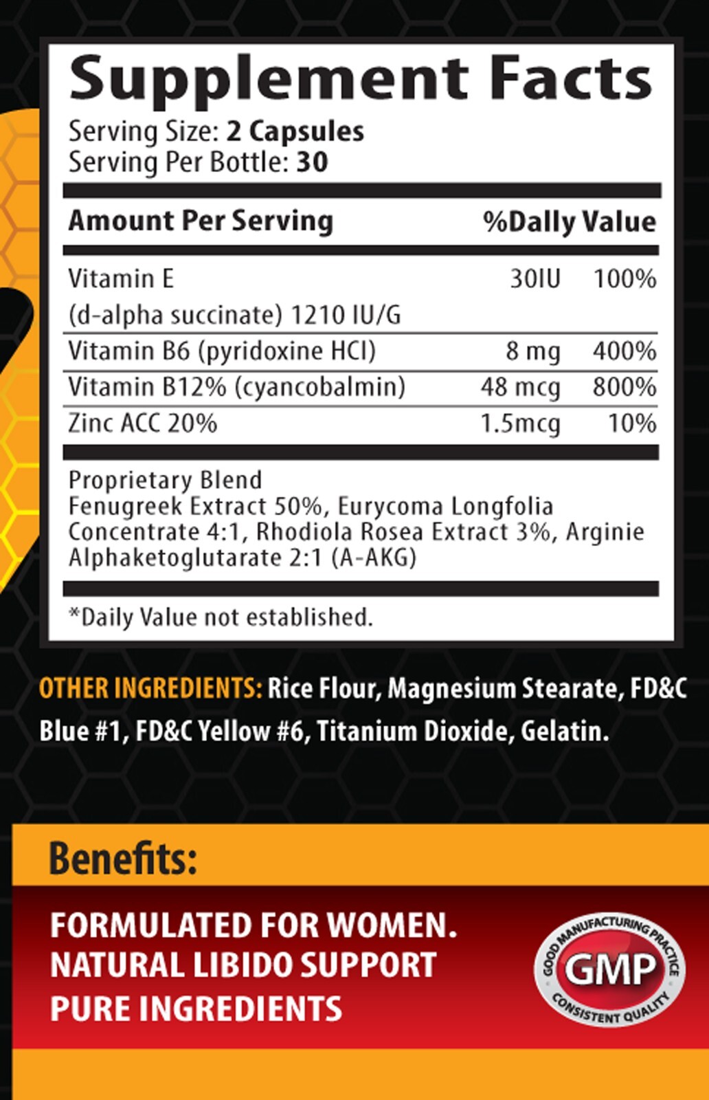 Healthy habits – FEMALE LIBIDO BOOSTER – Inner wellness 1 Bottle 60 Capsules