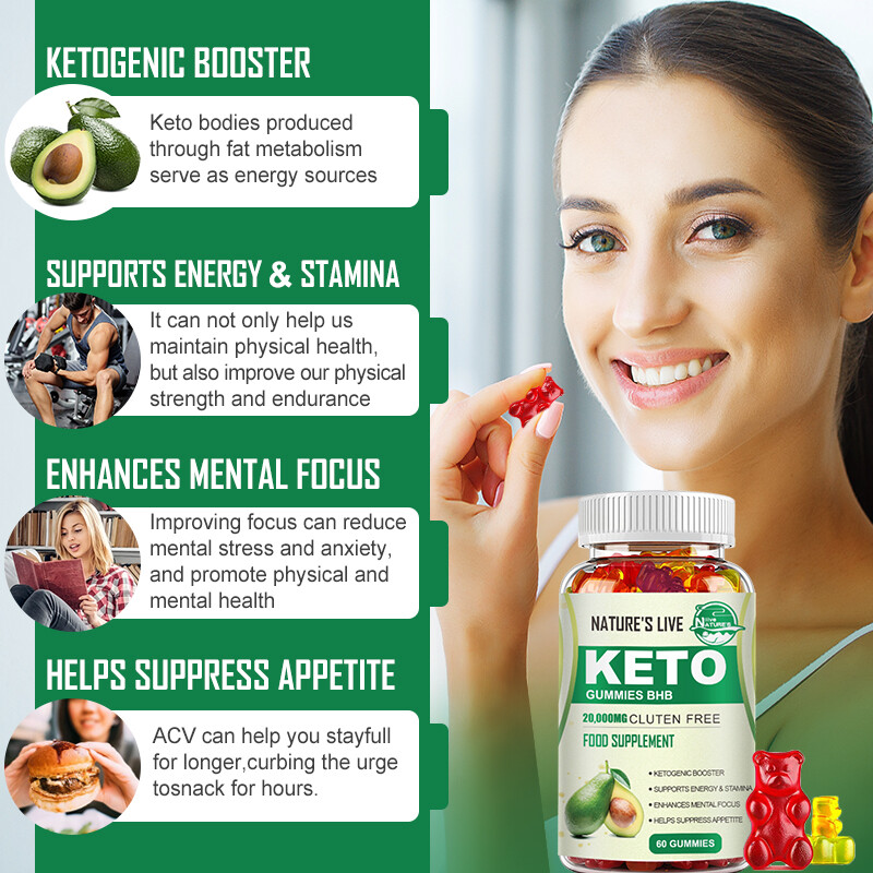 Keto BHB Gummies Diet ACV Weight Loss Night Time Fat burner Appetite Suppressant