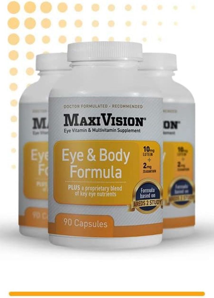MaxiVision® Eye & Body Formula AREDS 2 Study – 90 Capsules – 1 Bottle