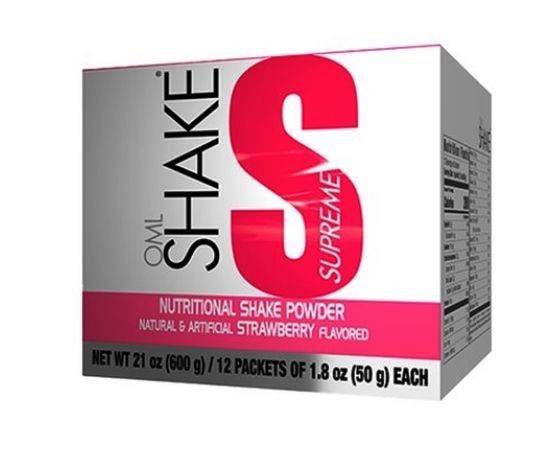 Omnilife OML Shake Supreme Strawberry/Fresa Box w/12 packets 600g