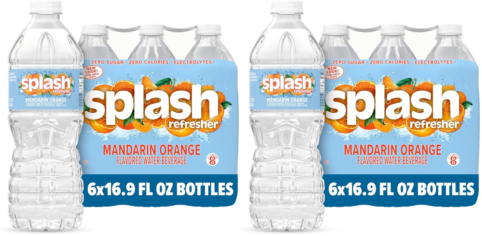 Splash Refresher Mandarin Orange Flavored 16.9 Fl Oz (Pack of 12),