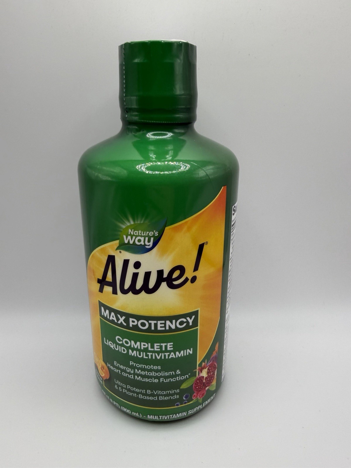 Nature’s Way Alive! Max Potency Liquid Multivitamin 30.4 Fl Oz., Citrus Flavored