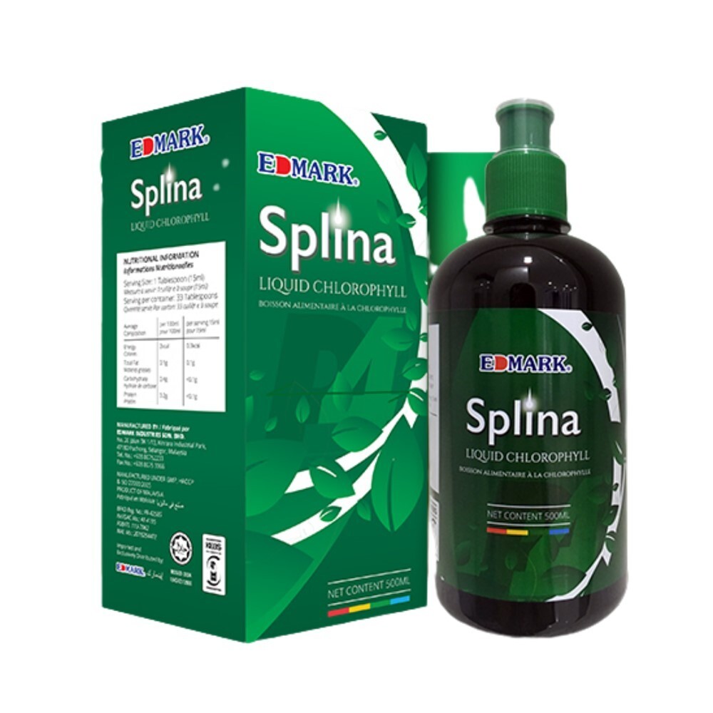 6x Edmark Splina Chlorophyllin Cleansing Detox Toxin Anti Aging Spirulina Slim