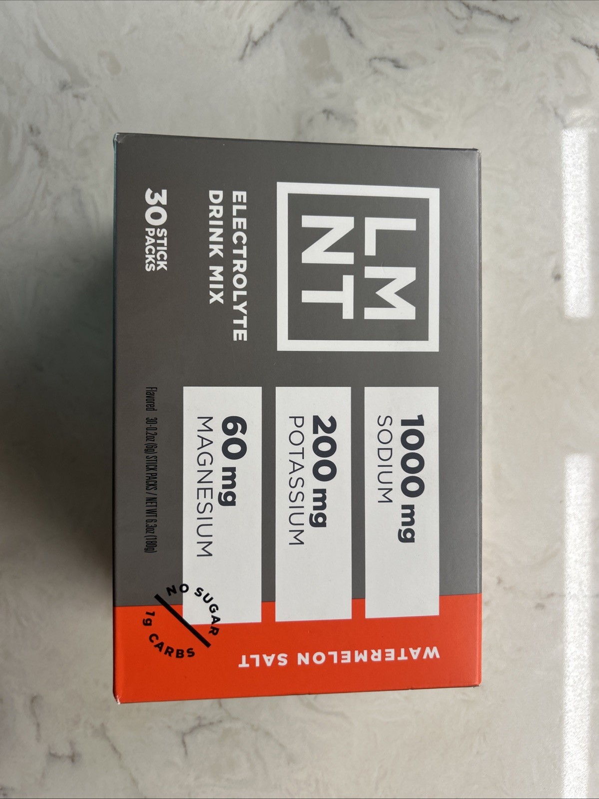 LMNT Electrolytes: 30-Pack Watermelon Salt | ZERO-Sugar | NEW | Keto | EXP 2027