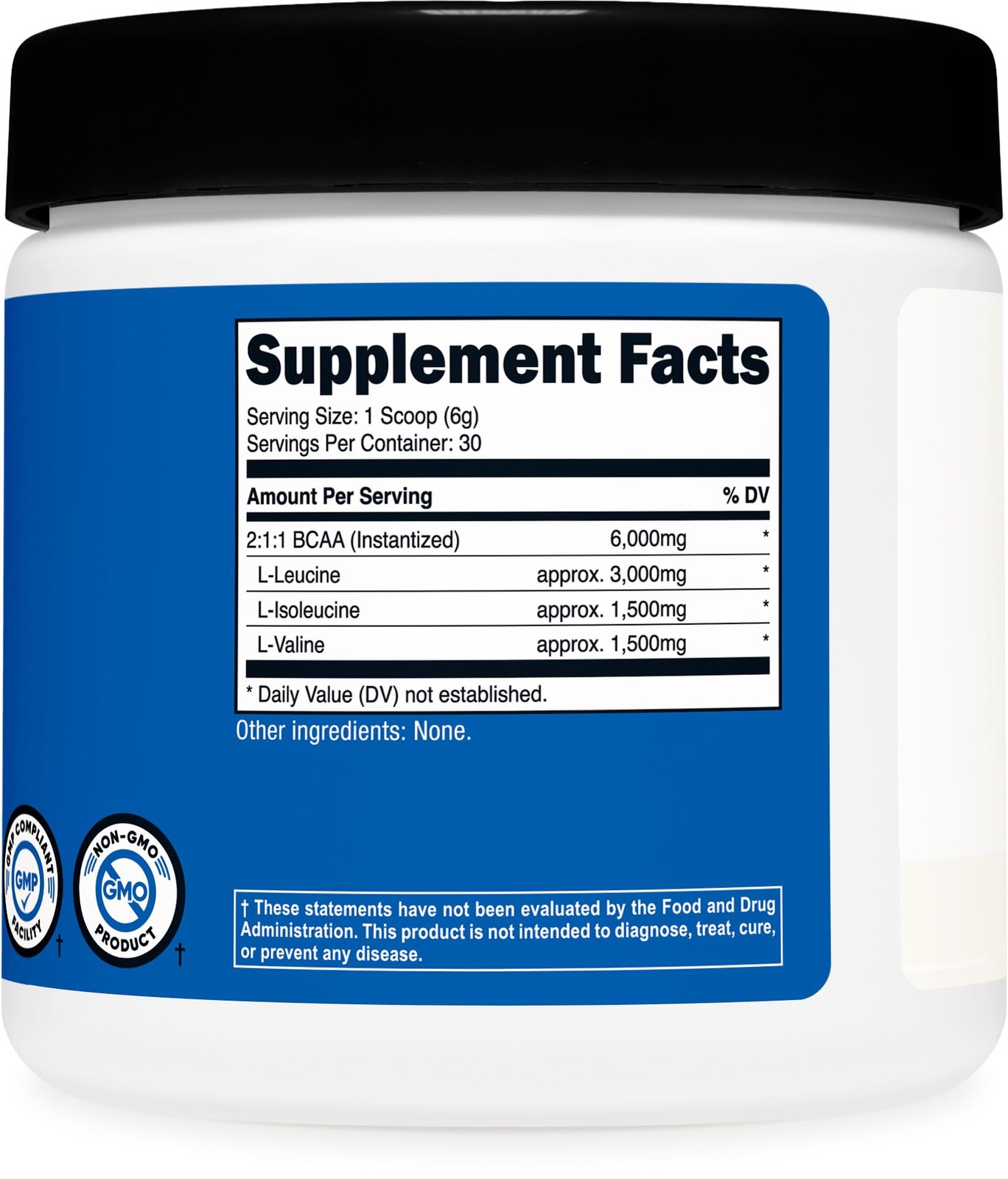 Nutricost BCAA Powder (Unflavored, 30 Servings) – 6.35 Ounce (Pack of 1)