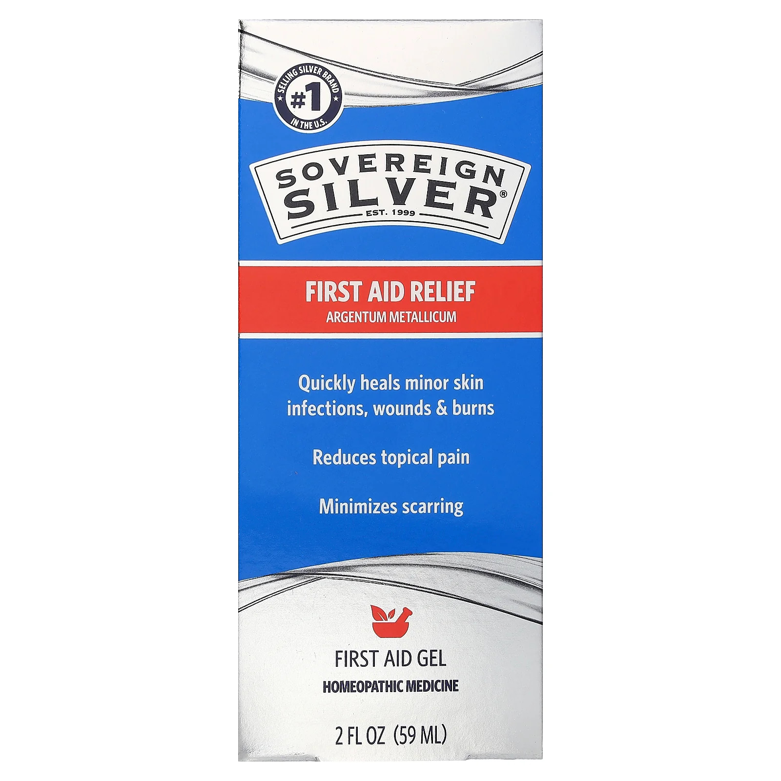 2 X Sovereign Silver, First Aid Gel, 2 fl oz (59 ml)