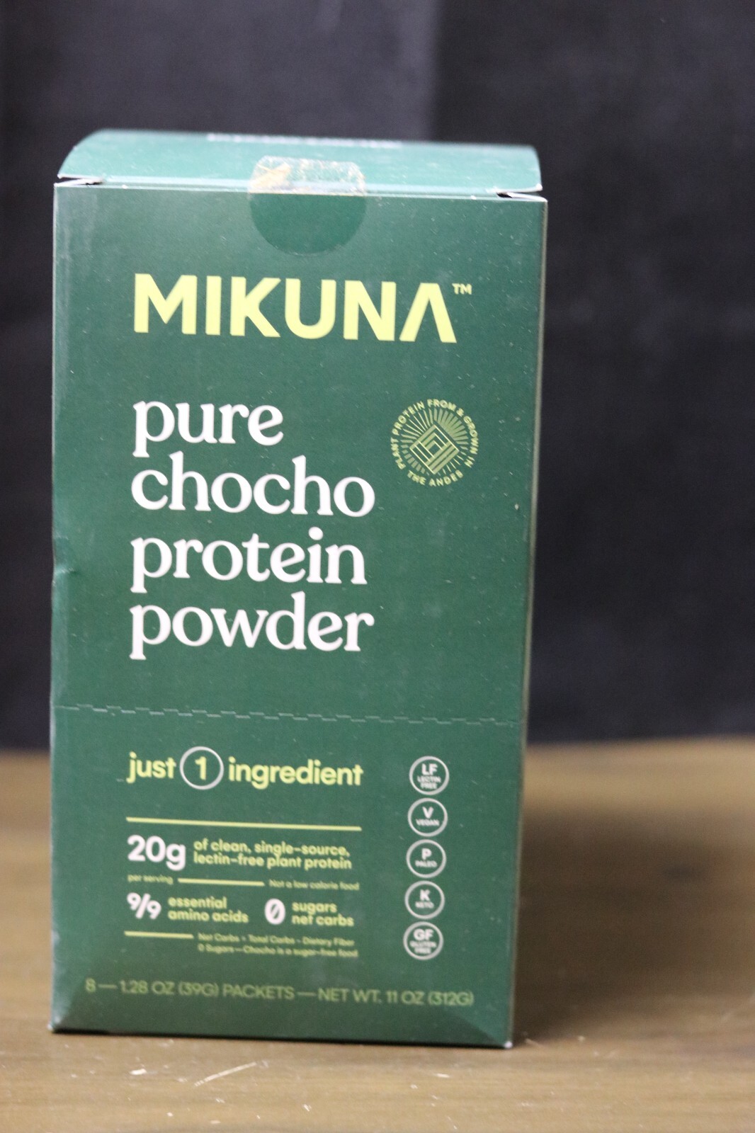 mikuna pure chocho protein powder 8 1.52oz packets