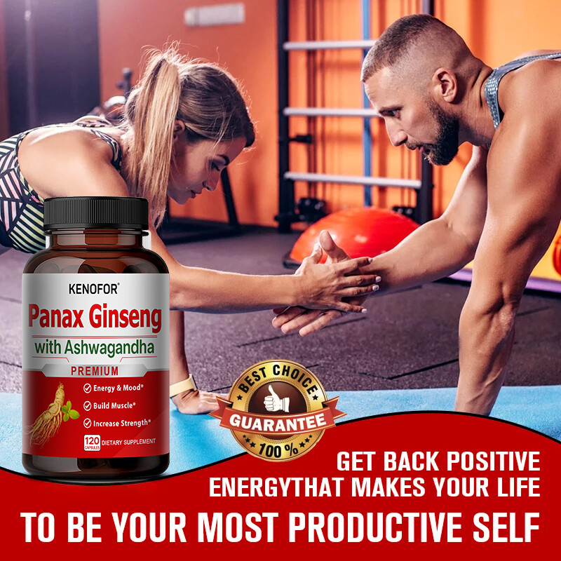 Panax Ginseng 120 Capsules Maca Support Performance Stamina Ability Supplement