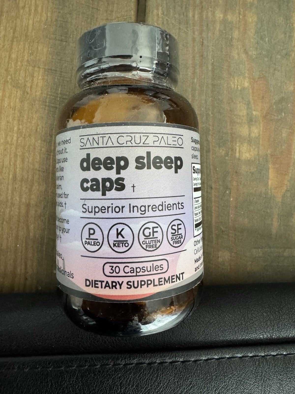Santa Cruz Paleo Deep Sleep Support Capsules 30 ct Gluten-Free Sugar-Free Keto