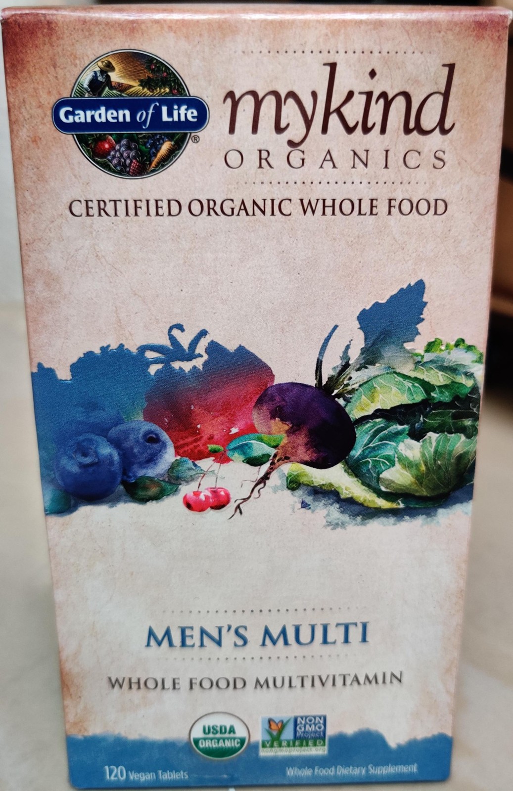 Garden of Life Mykind Organics Men’s Multi – 120 Vegan Tablets – EXP 04/28 – NEW