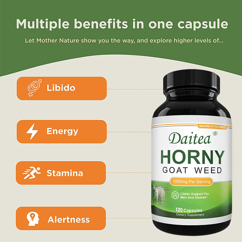 Epimedium Capsules – 1000 mg per serving – Natural Energy Enhancer