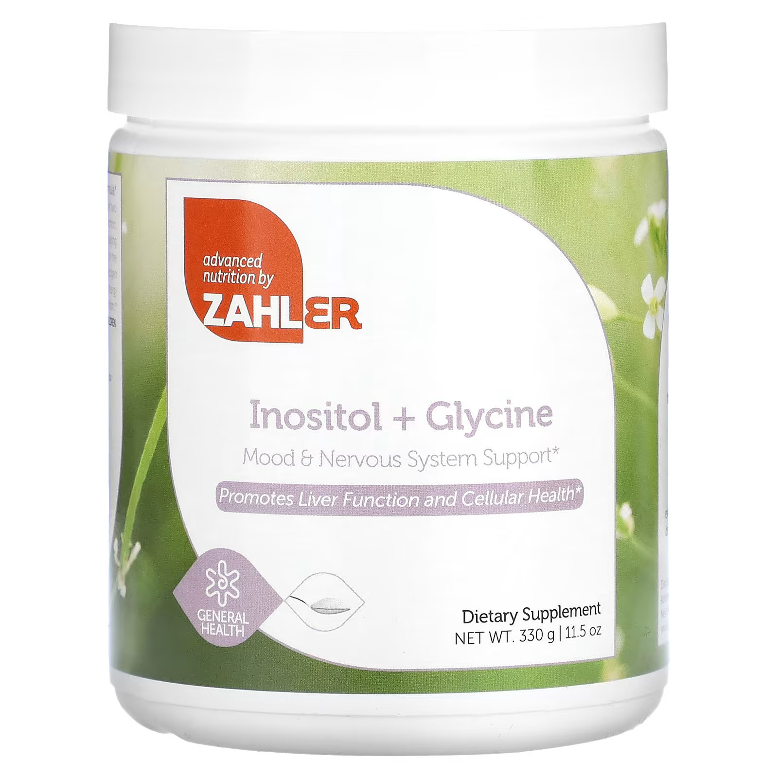 2 X Zahler, Inositol + Glycine, 11.5 oz (330 g)-worldwide