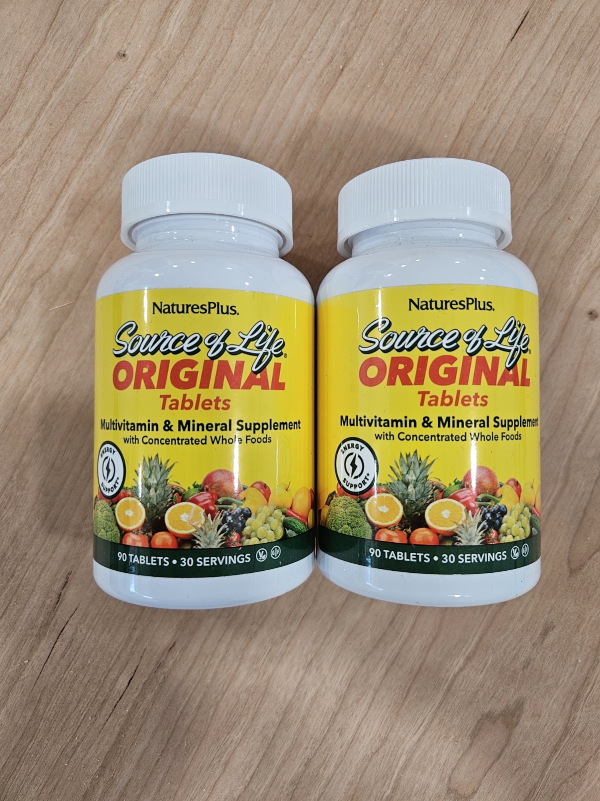 NaturesPlus Source of Life Original Multivitamin 90 Tablets 2 Pack Exp 05/2029
