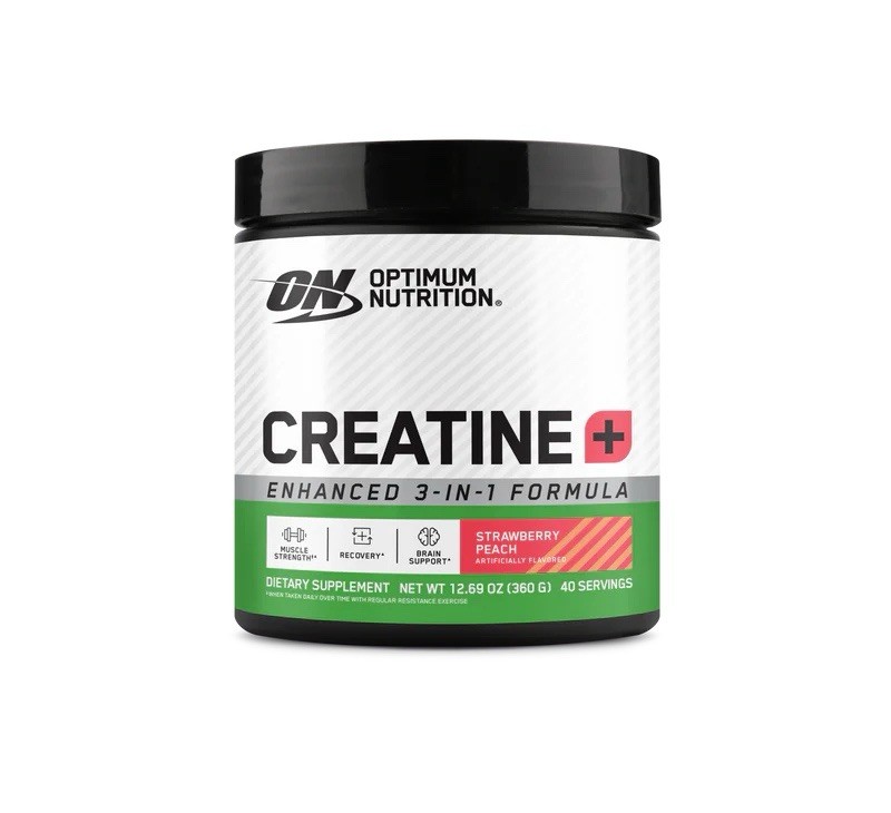 Optimum Nutrition Creatine Plus Strawberry Peach Flavor 40 Servings