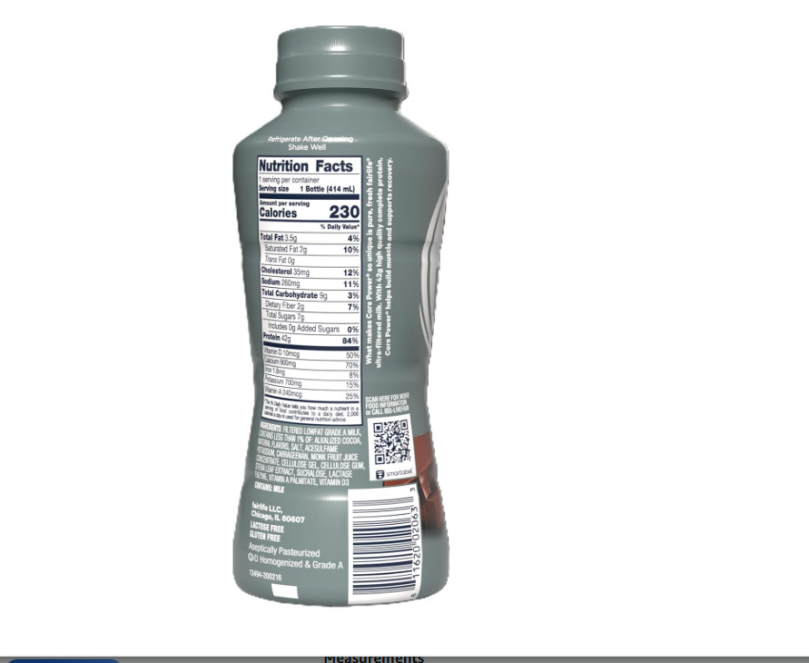 Core Power Elite Protein Shake Chocolate 42g 14oz 12 Pack