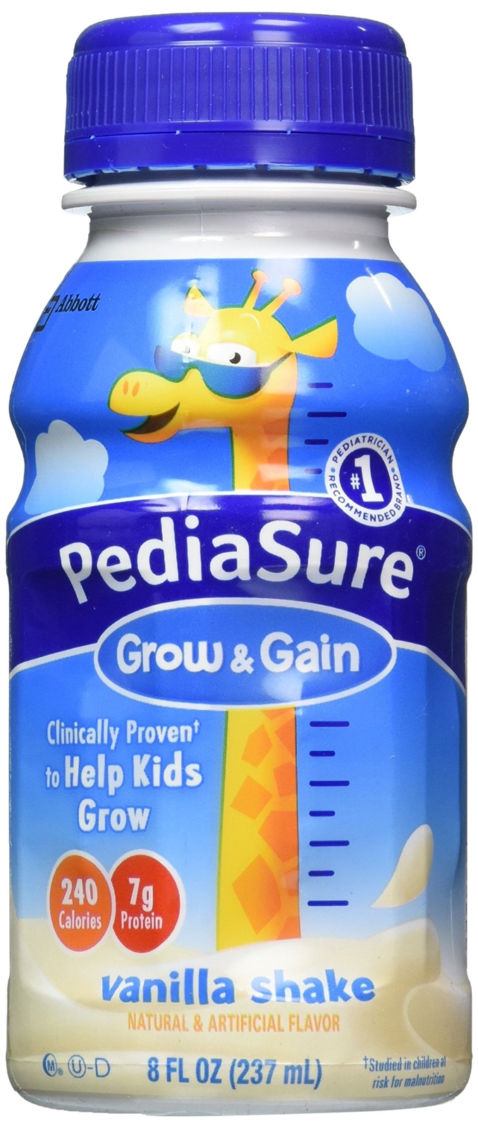 PediaSure Grow & Gain Kids’ Nutritional Shake Vanilla Ready-To-Drink Bottles, 24