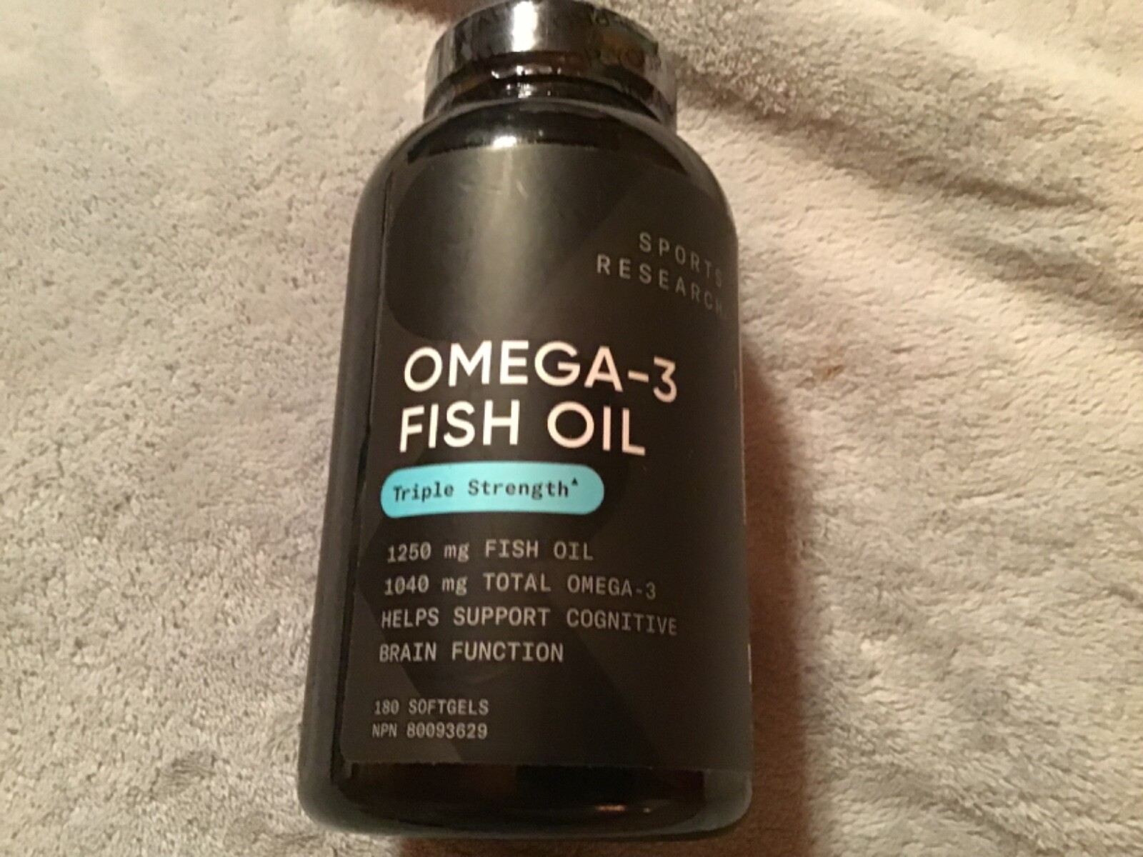 omega-3 fish oil triple strength 180 softgels Exp 5/26