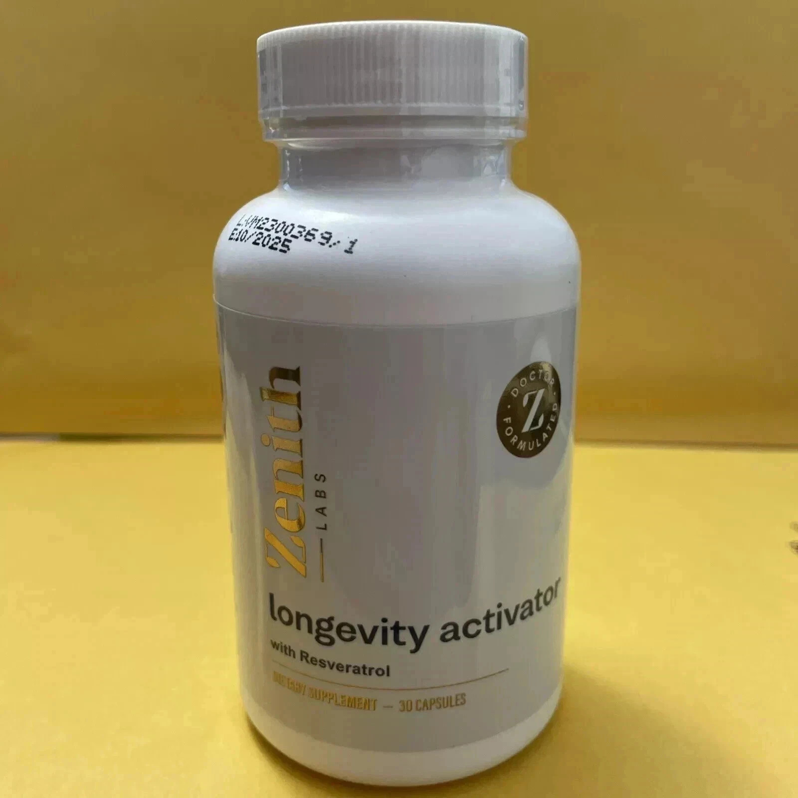 Zenith Labs Longevity Activator w/ Resveratrol 60 Capsules Supplement Pack of 5.
