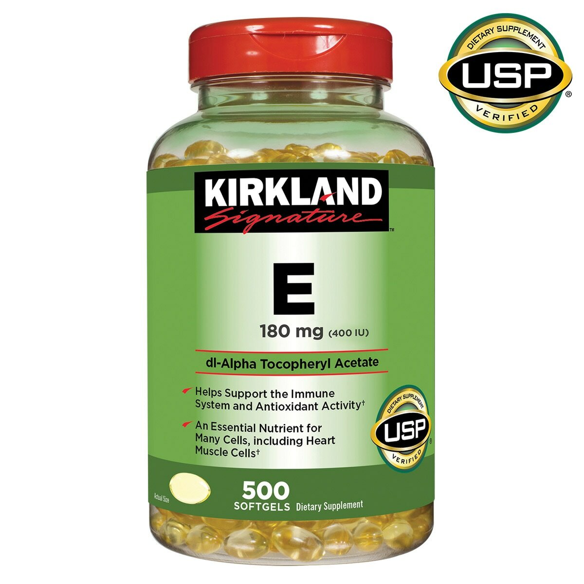 Kirkland Signature Vitamin E 180 mg. 500 Softgels