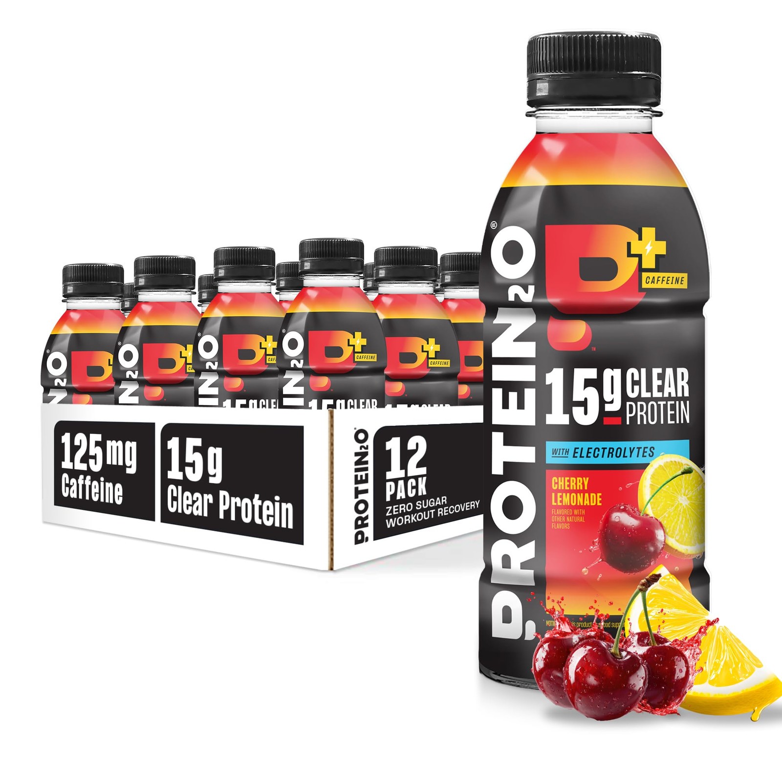 Protein2o 15g Whey Protein Infused Water Plus Energy, 16.9 Fl Oz (Pack of 12)