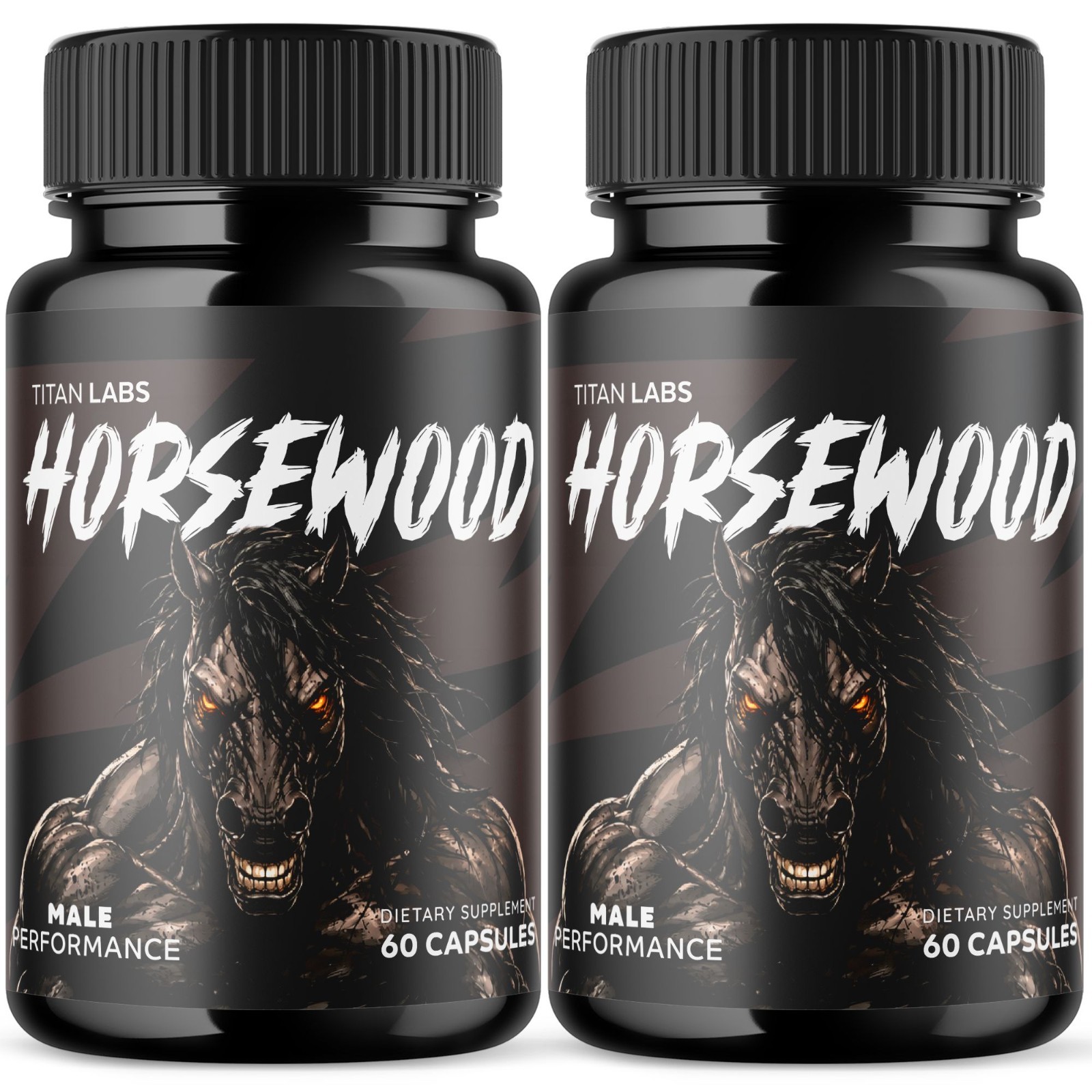 (2 Pack) Horsewood Advanced Male Health Support Formula Horse Wood 120 Capsules
