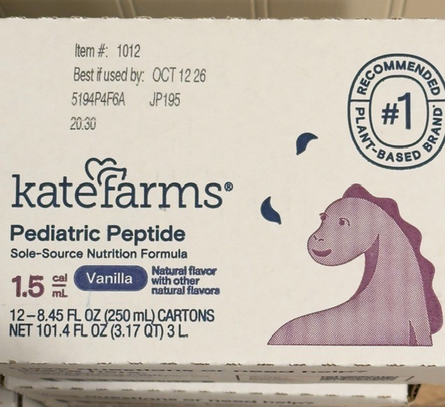Kate Farms Pediatric Peptide 1.5 cal Vanilla 8.45 oz 12 Ct Box EXP OCT 2026