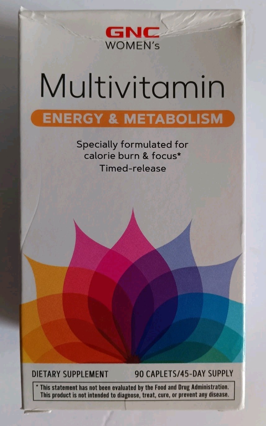 GNC Women’s Multivitamin Energy & Metabolism 90 Caplets Time-Release