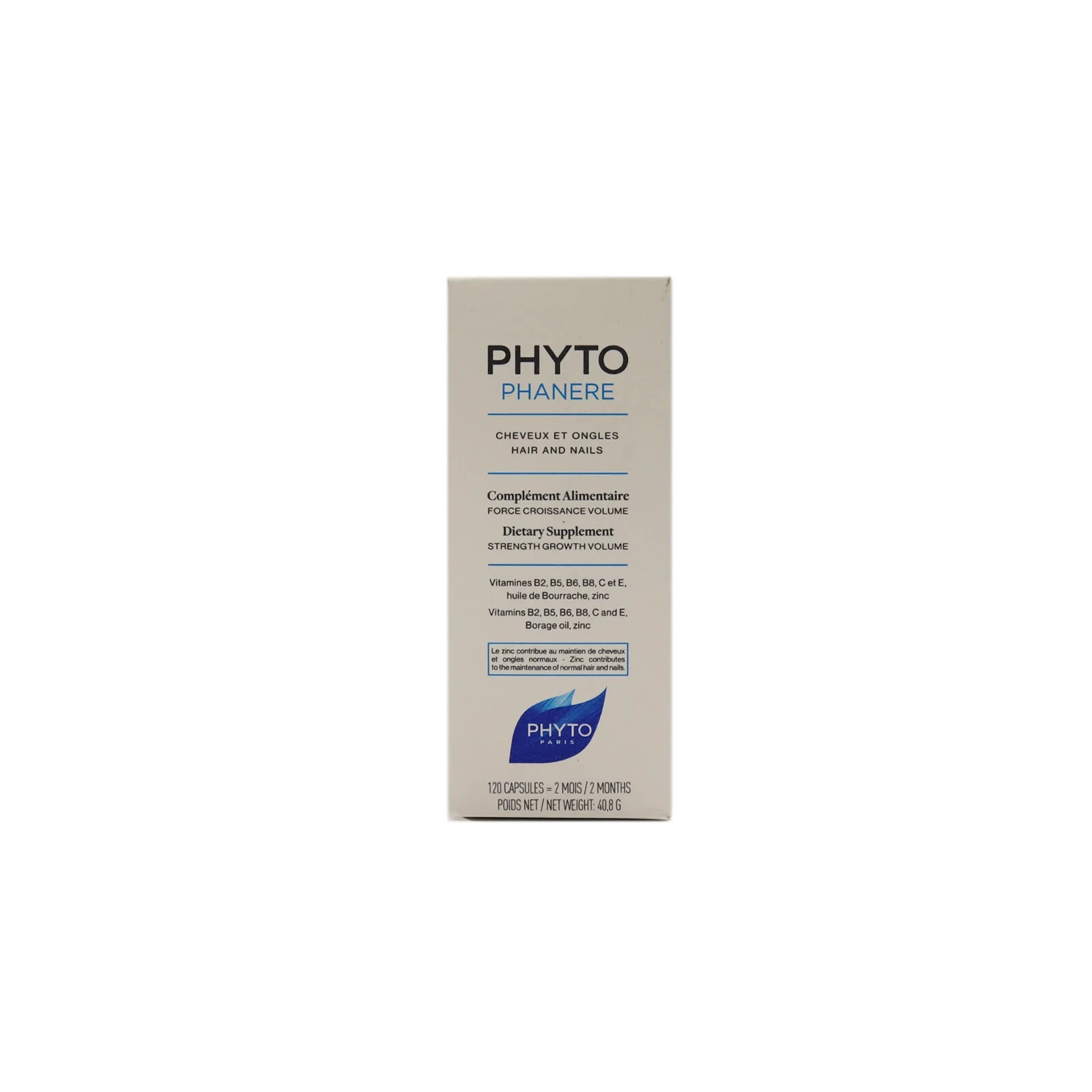 Phyto Phytophanere Hair & Nails Dietary Supplements 120 Caps EXP 06/2027