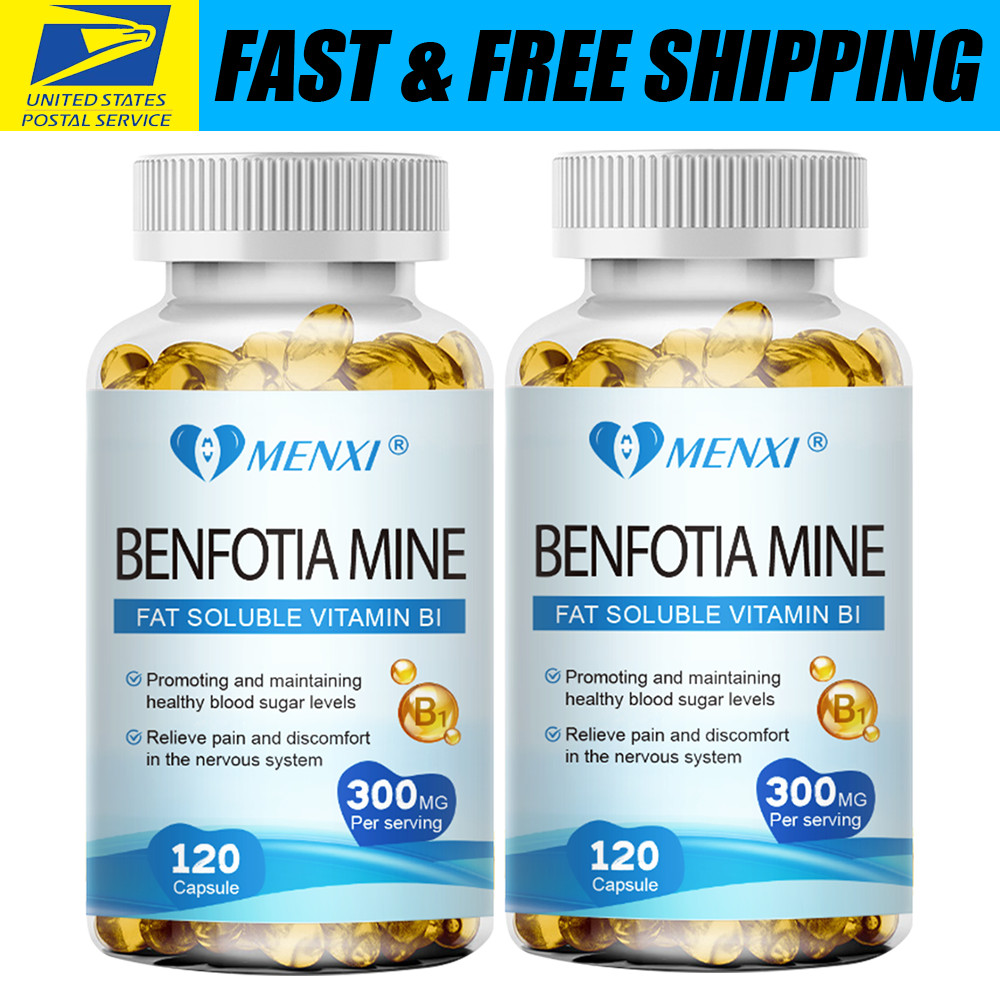 Benfotiamine 300mg (240 Vegetarian Capsules) Vitamin B1 – Gluten Free – Non GMO