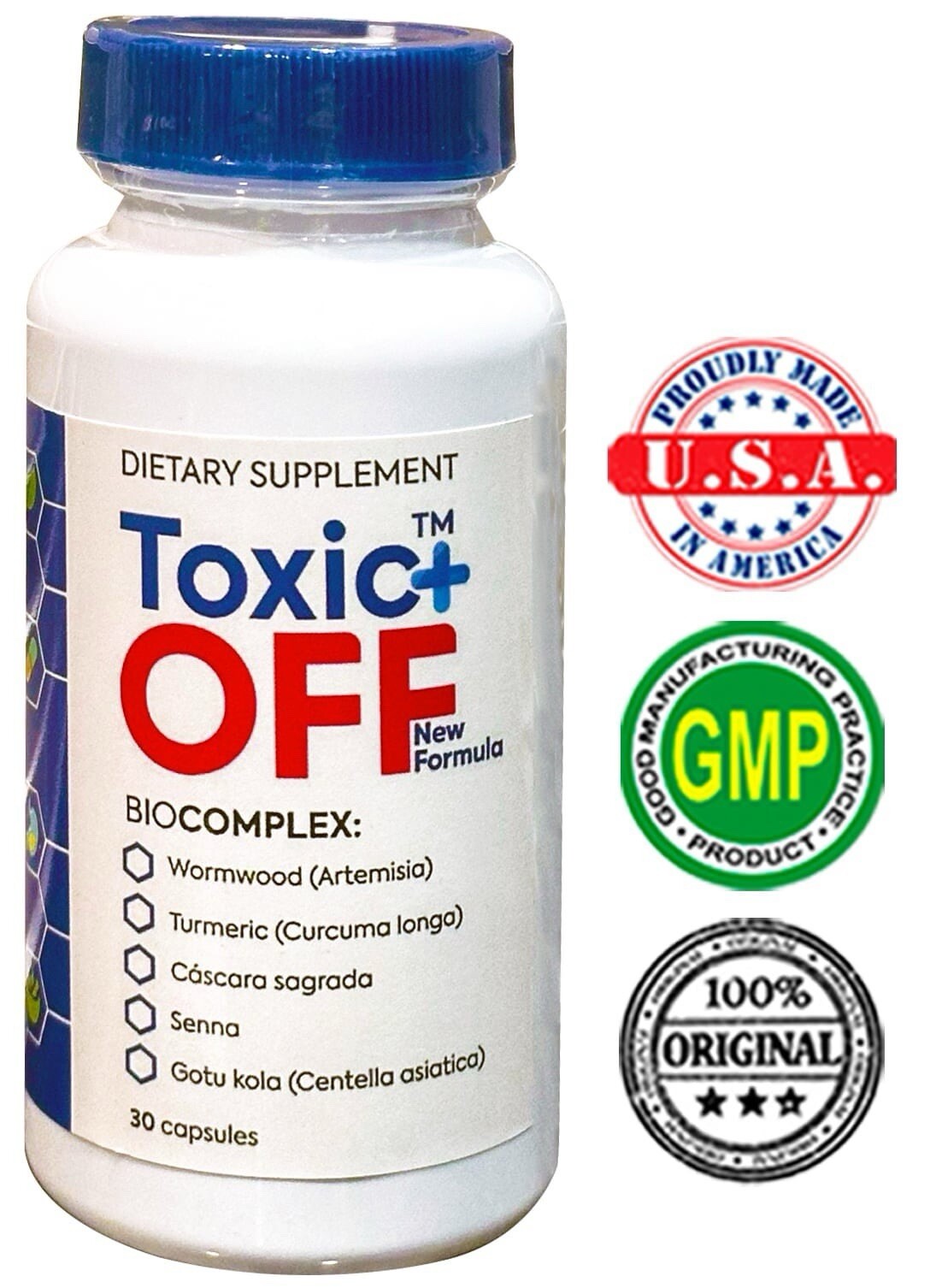 Toxic Off Plus 30 Capsules 1 Month Treatment New Improved Formula