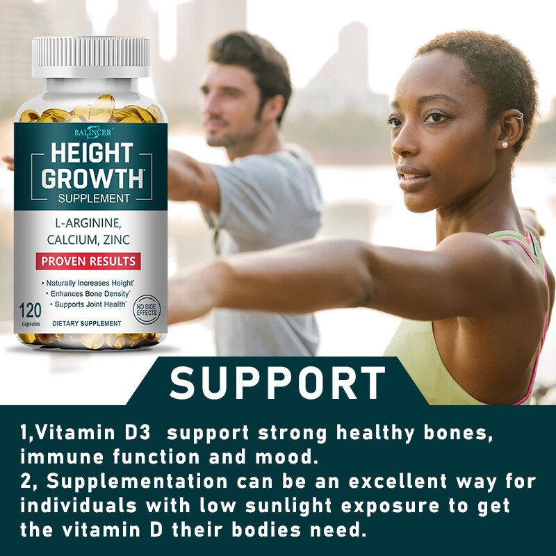 Height Growth Capsules – Enhances Bone Density，Supports Healthy Bones & Joint