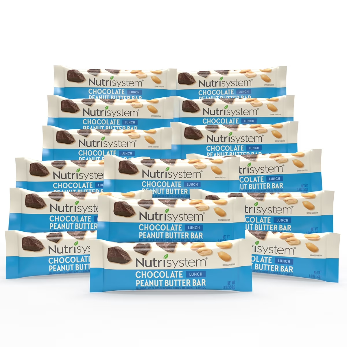 Nutrisystem Weight Loss Bars – 15 Count, Chocolate Peanut Butter, 11g Protein