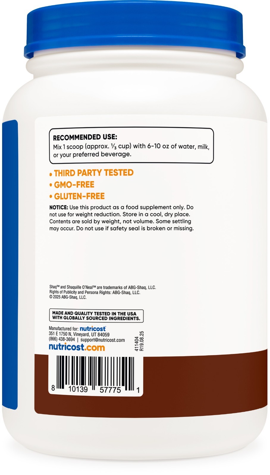 Nutricost Whey Protein Concentrate Powder (Shaq’s Double Double Chocolate) 2LBS