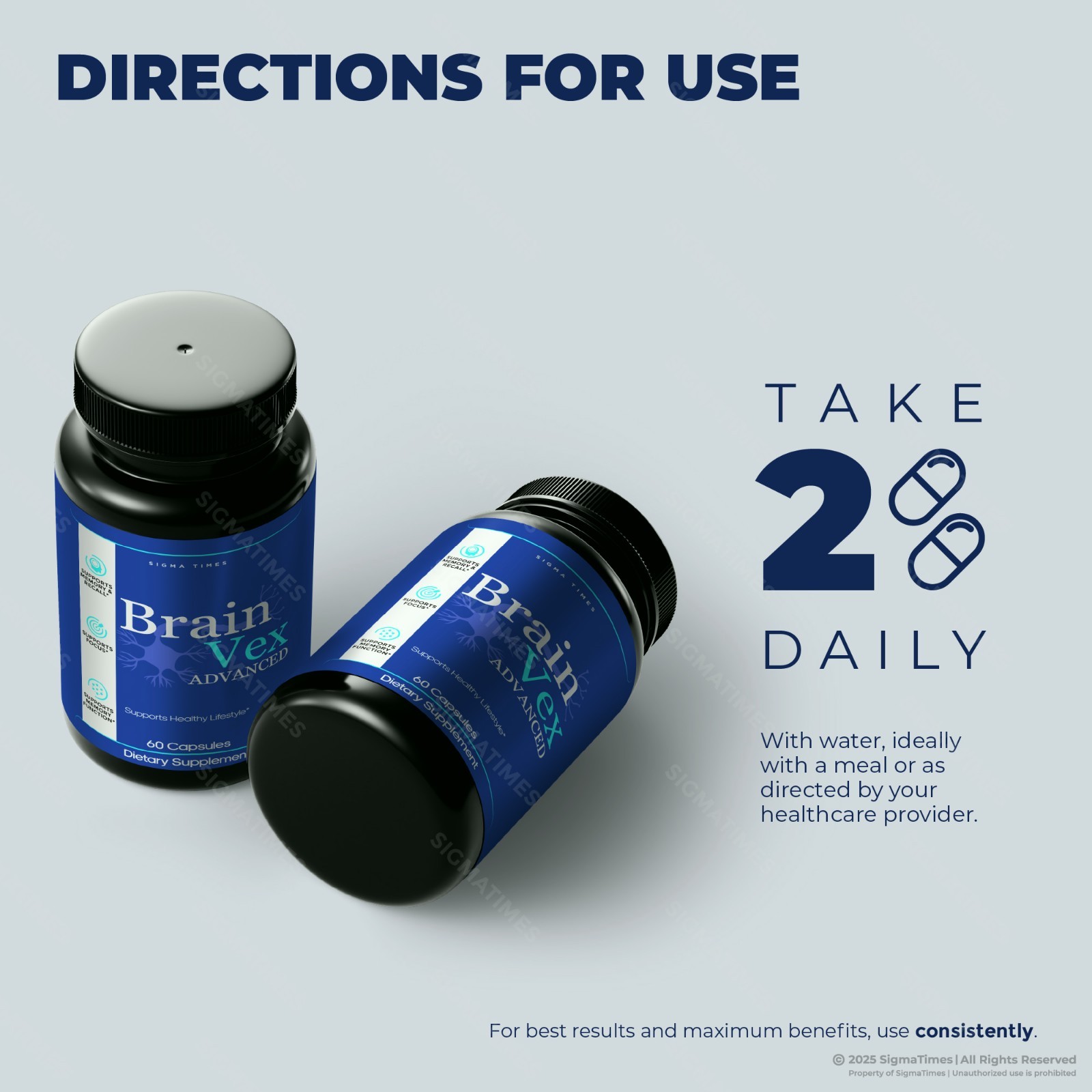 Brain Vex Advanced, BrainVex Advanced Formula for Memory & Brain Health -2PK