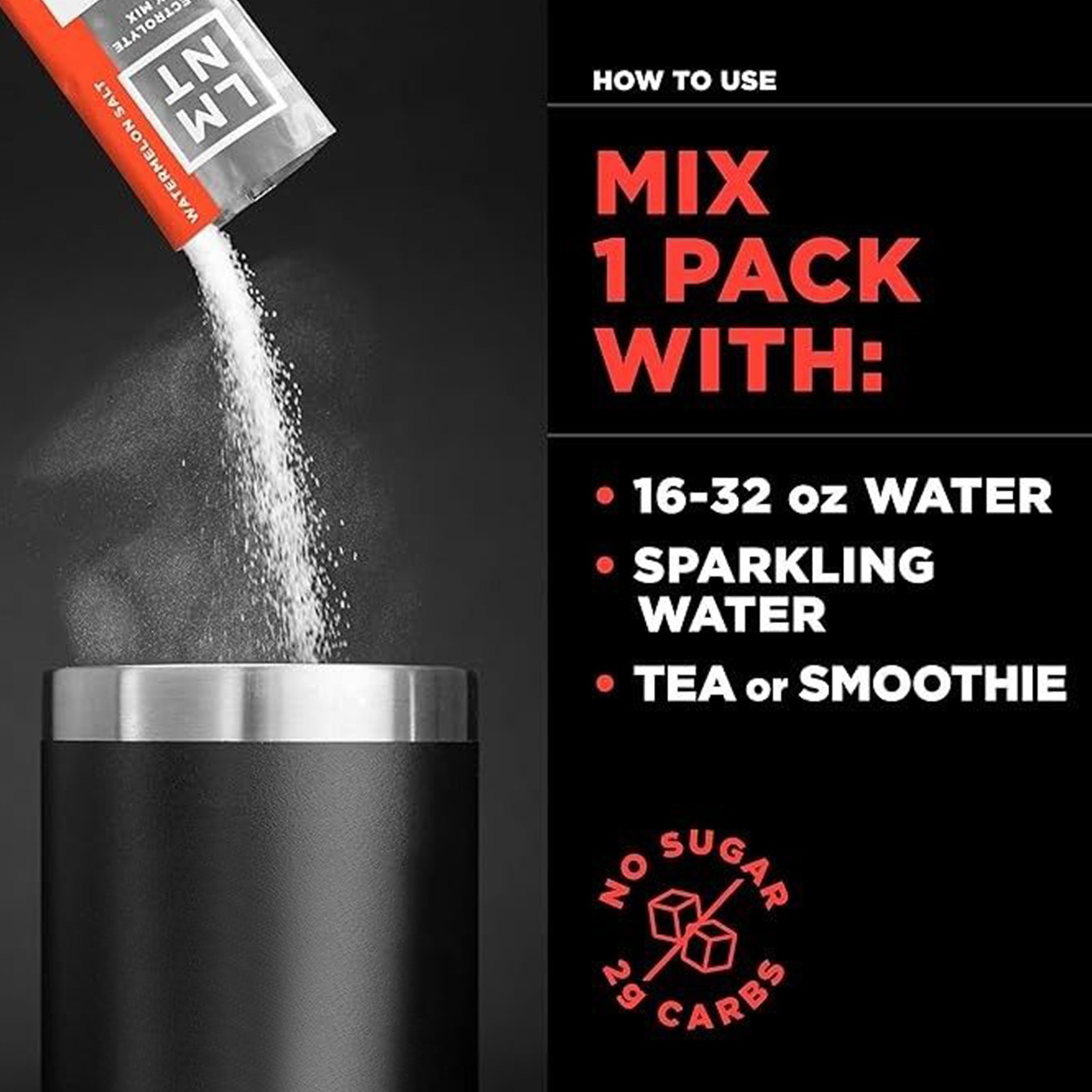 Zero Sugar Electrolytes Drink Mix,Watermelon Flavor Electrolyte Powder Hydration