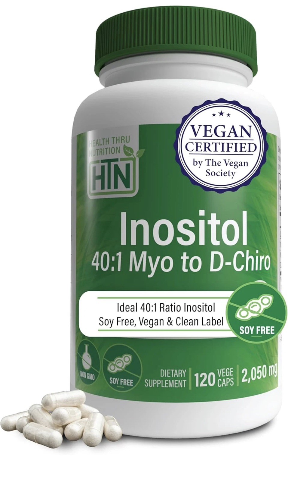 Inositol Supplement 40:1 Myo-Inositol to D-Chiro-Inositol Ratio PCOS WOMEN