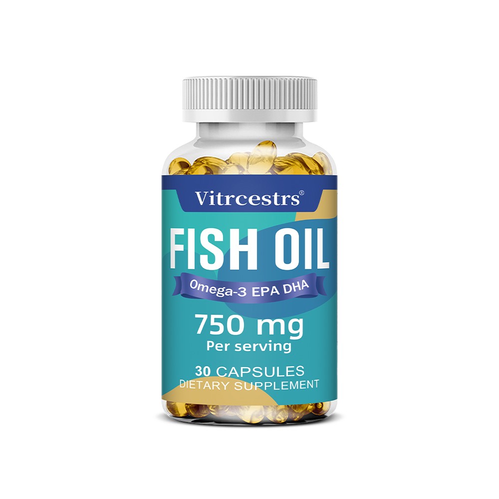 Fish Oil Omega-3 EPA DHA 750mg-Joint,Brain & Heart Support Supplement 30~120Caps